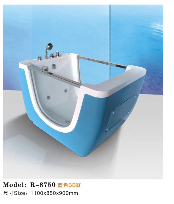 CE Approval Large Size Deep Acrylic Baby Spa Pool Baby Bath Tub Bathtub with Heater