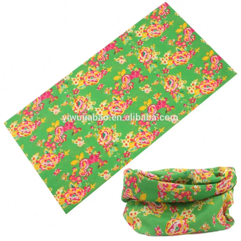 
Yiwu jiabao weaving customized 100%polyester tube sport cooling bandana 