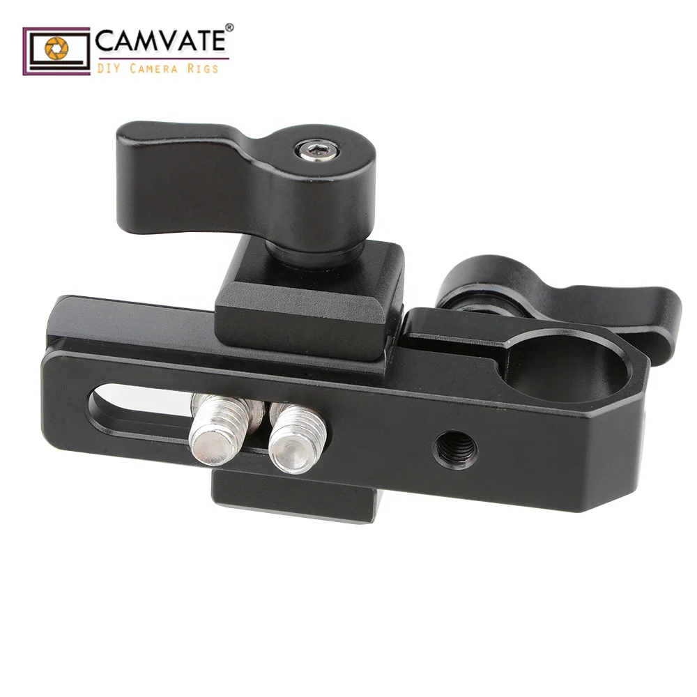 

CAMVATE 15mm single adjustable dslr rod clamp for Camera Rig, Black or as client's require