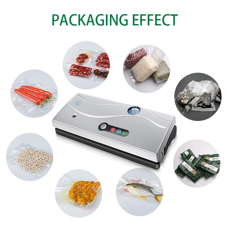 32 Mm Sealing Length Commercial Vacuum Sealer With Vacuum Gauge Dz320b