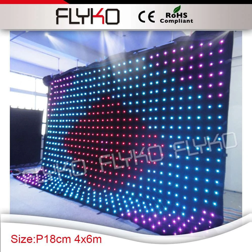 

Led Video Cloth Led Vision Curtain lighted Backdrop, Rgb 3in 1