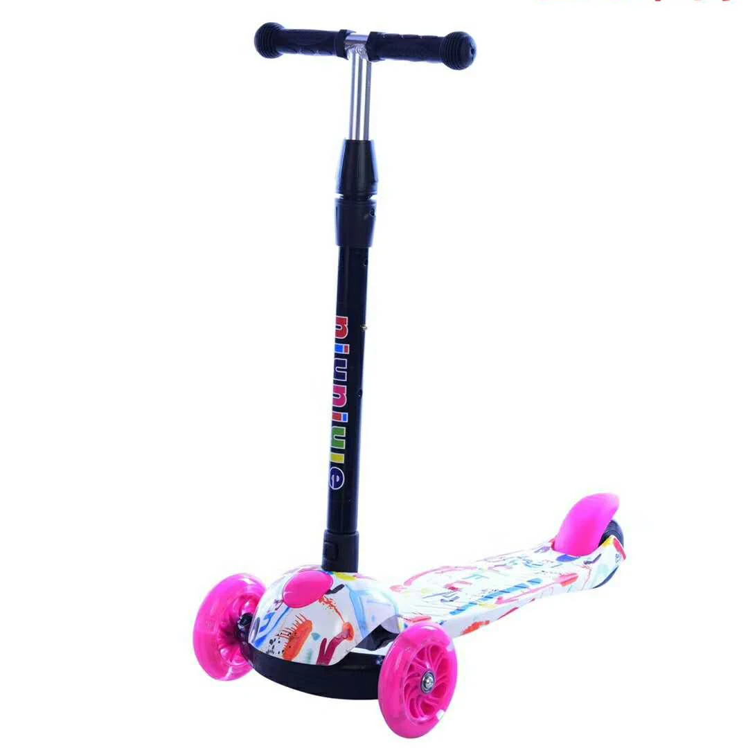 

2018 new style kids folding 3 wheel scooter plastic baby scooter children scooter, Pink,blue,grey,red