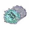 Wholesale Custom Brand Name Logo New Design Fashion Shining Base High End Machine Embroidery Patches for Clothing