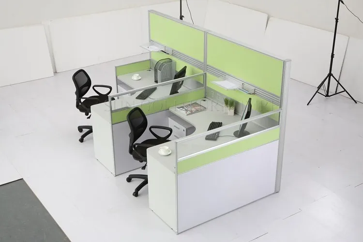 High Wall Office Cubicle Workstation Design For 2 People Modern Wholesale Cheap Working Computer