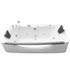 1600 Indoor Small Bath Tub Safe Front Glass With Armrest Hydromassage Bath