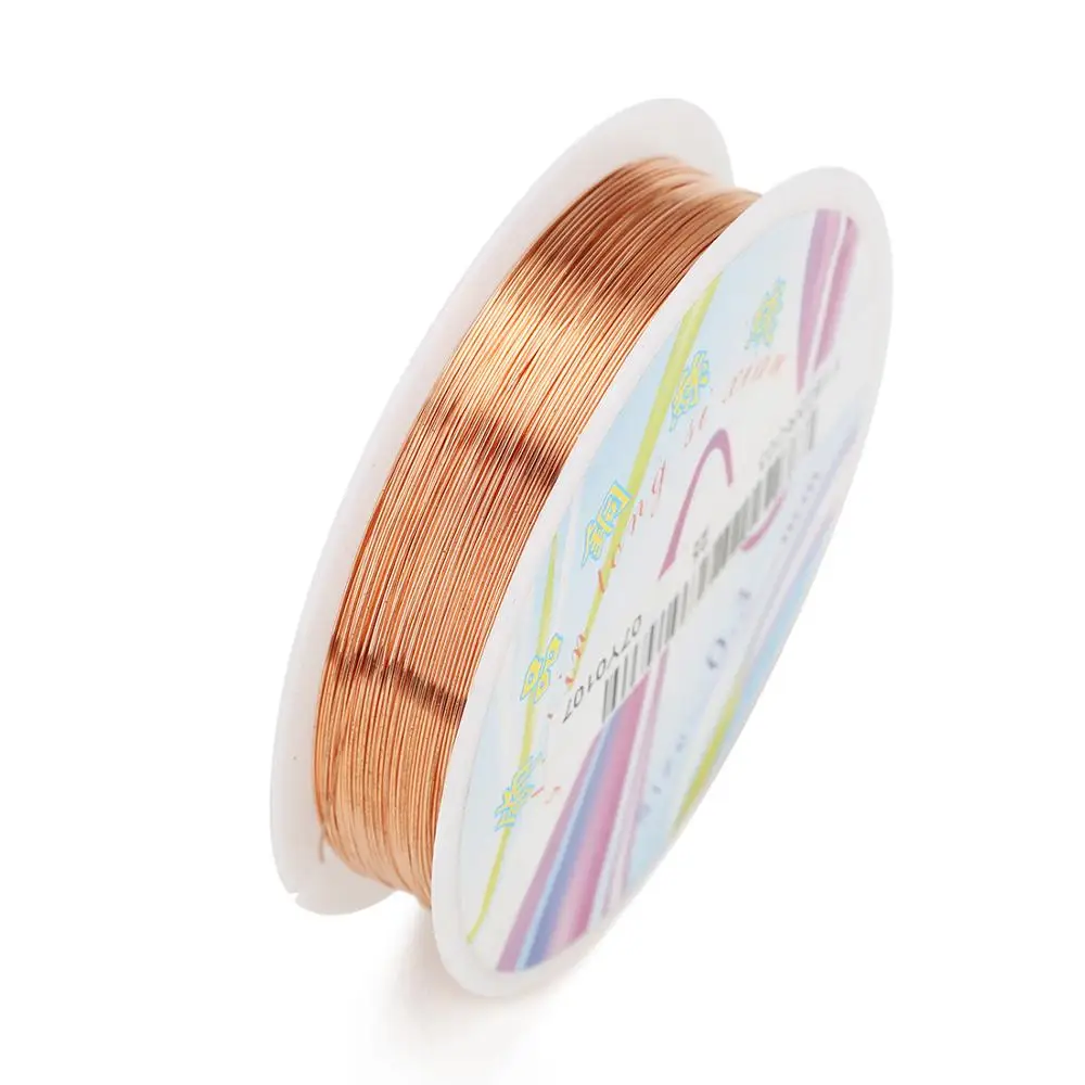 Rose Gold Pandahall 26.3 Feet Tarnish Resistant Copper Wire 20 Gauge Jewelry Beading Craft Wire for Jewelry Making