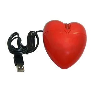 Heart Shaped USB Wired Optical Mouse