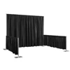Wedding Decoration Black Tent & Party Rental Event Telescopic Pipe and Drape Backdrop