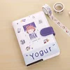 wholesale custom PU notebook with pen and washi tape giftset for promotion
