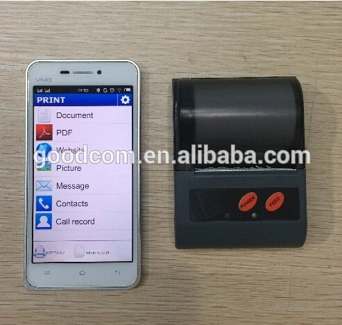 Small Receipt Portable Android Bluetooth Thermal Printer