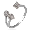 14132 Xuping silver color jewelry turkey, rings jewelry women 925 sterling silver color, saudi white gold jewelry ring