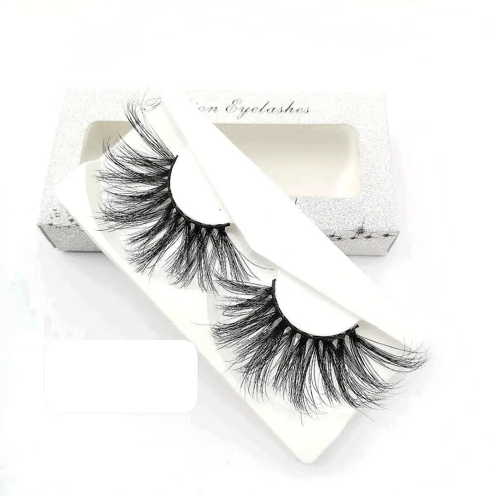 

Super Long Lashes 30mm Mink False Eyelashes Fur Hand Made Thick One Style Moq Is 10 Pairs 7working Days, Black or as customer's request