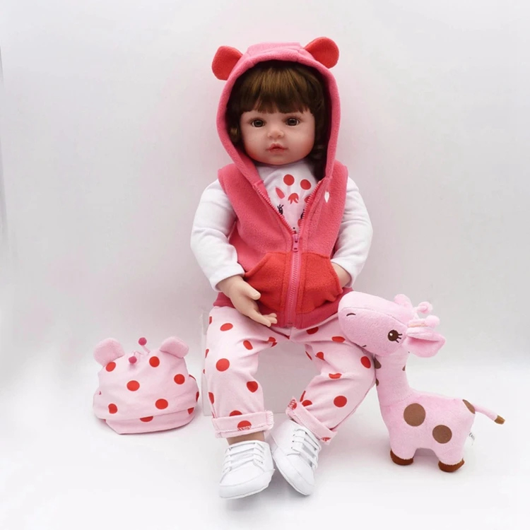 

Latest new 60cm Silicone Reborn Boneca Realista Fashion Baby Dolls For Princess Children Birthday Gift Bebes Reborn Doll toys