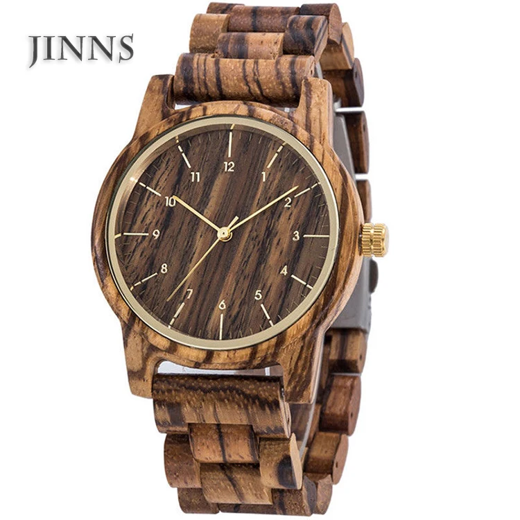 

Hot sale watch manufacturer unique gift ideas wooden watch clock, Natural wood color