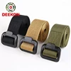 Men's Military Tactical Nylon Webbing Belt Military Ranger Style Belt with Utility Heavy Duty Buckle