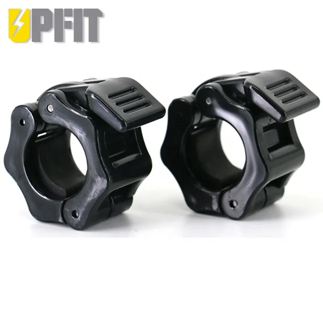 Custom Plastic Nylon Barbell Collars Clamps 2 inch Quick Release Pair of Locking2" Pro Weight Bar Plate Locks Collar