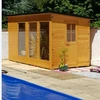 Outdoor big size customize changing room and steam sauna room