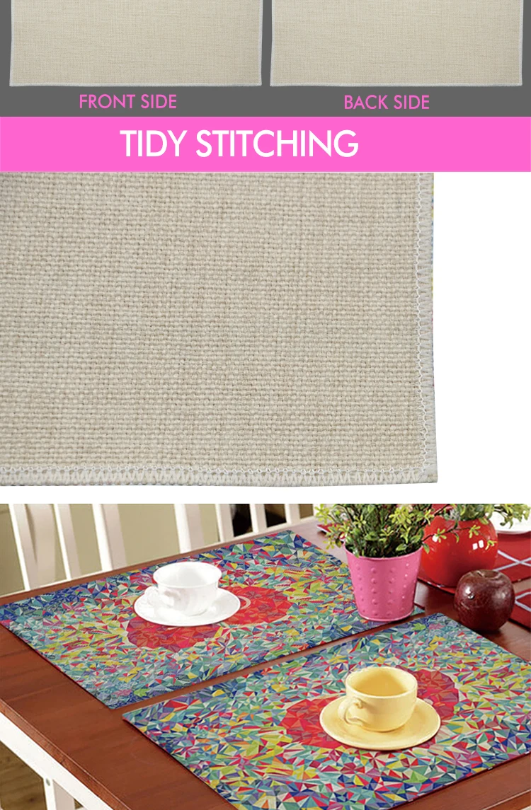 New Hot Selling Blank Personalized Linen Place Mat For Sublimation