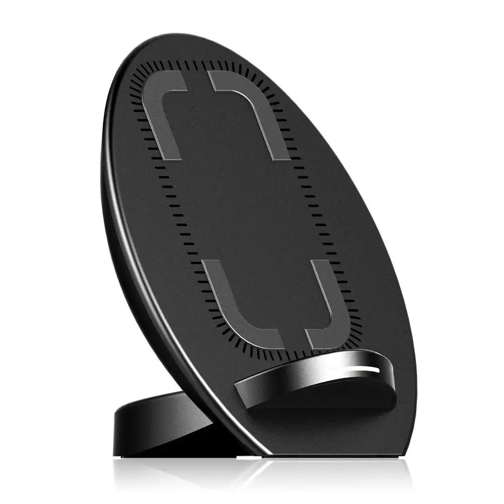 

Quick new arrivals 10w Qi Fast Wireless Charging stand For Samsung Galaxy S6 S7 edge S8, Black;sliver;grey