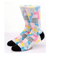 

KANGYI custom design unisex sport crew printing sublimation socks Polyester socks