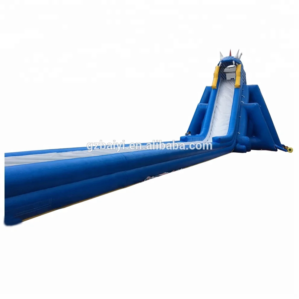 

Large movable dragon inflatable dry slide for amusement park, Customized color