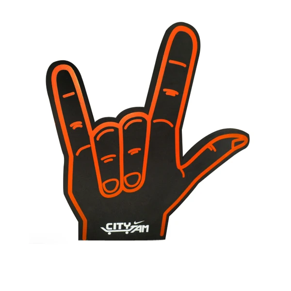 

Thumb up shaped wave foam sponge hand, Any color you like