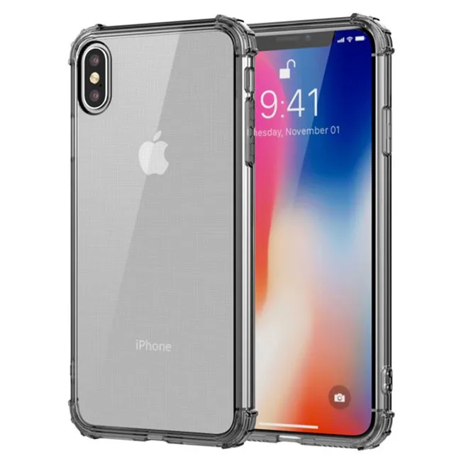 TPU Case Crystal Transparent mobile Phone Case Back Cover for iPhone xs max