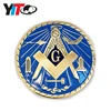 Masonic working tools metal car emblem lapel pin for the freemason