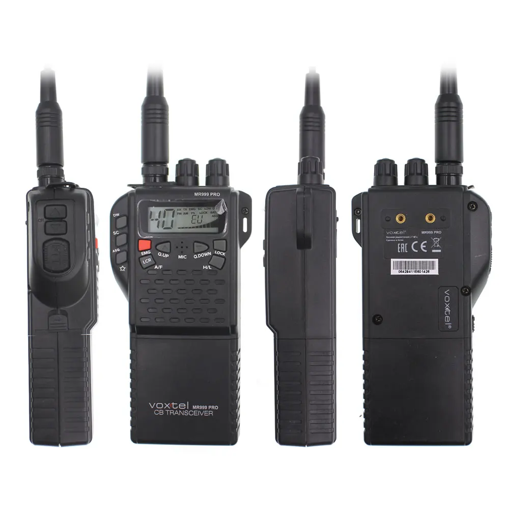 Cb270 Handheld Cb Band Two Way Radio Mr999 Pro Car Charger Walkie