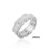 Round circle wedding 925 silver ring