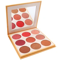 

High Quality Custom Logo Private Label 9 Color Cardboard makeup blush