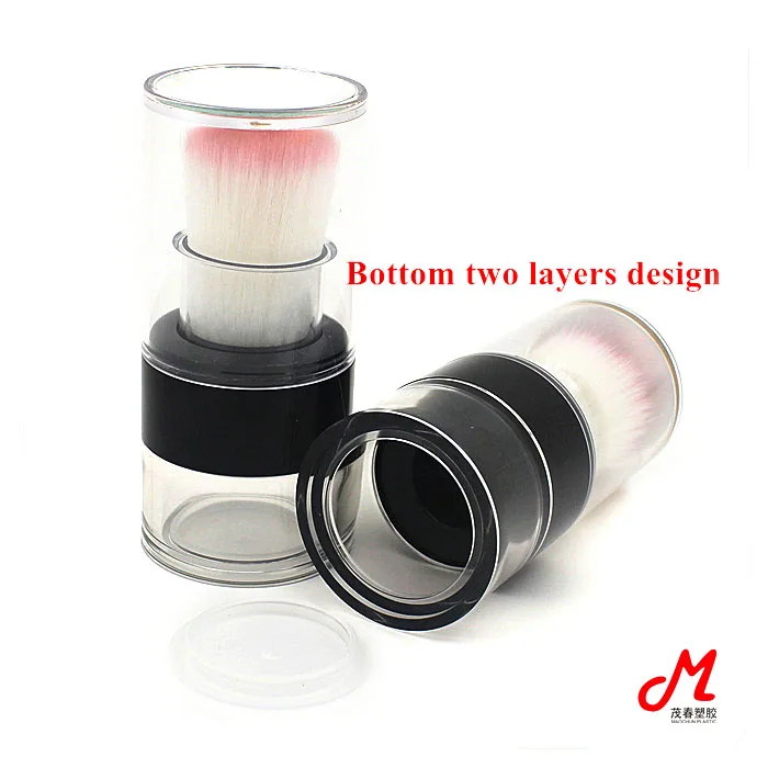 Wholesale Round Custom Empty Loose Powder Container With Brush And