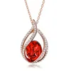 European Popular Rhodium Plated White Gold Crystal Necklace for Women Choker