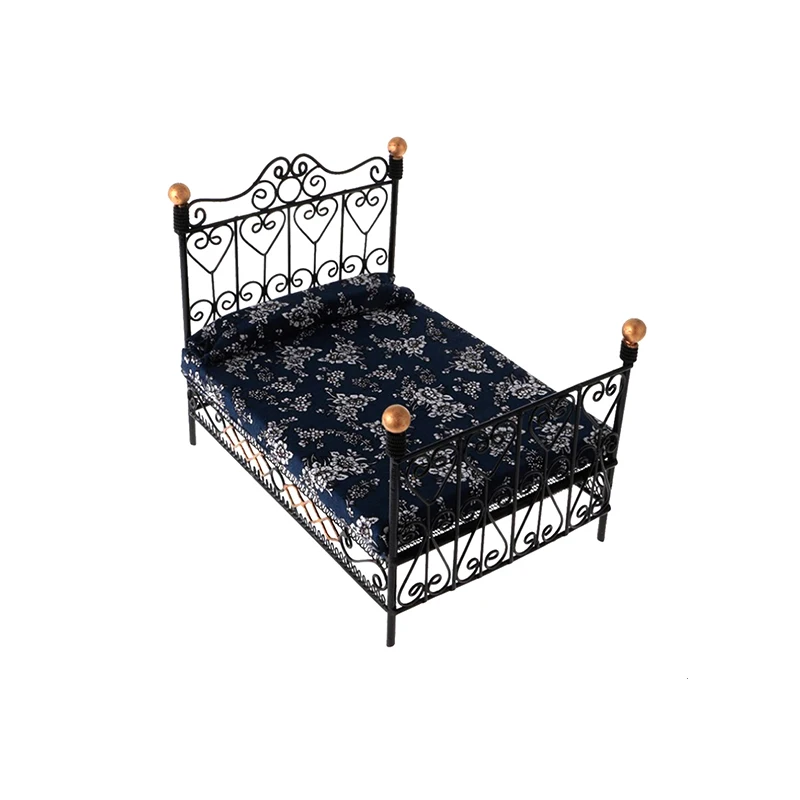 1 12 Dollhouse Bedroom Victorian Furniture Wrought Iron Bed Wb037b Buy Dollhouse Furniture Doll House White Bedroom Furniture Product On Alibaba Com