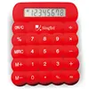 8 digits rubber biscuit shape electronic rubber calculator
