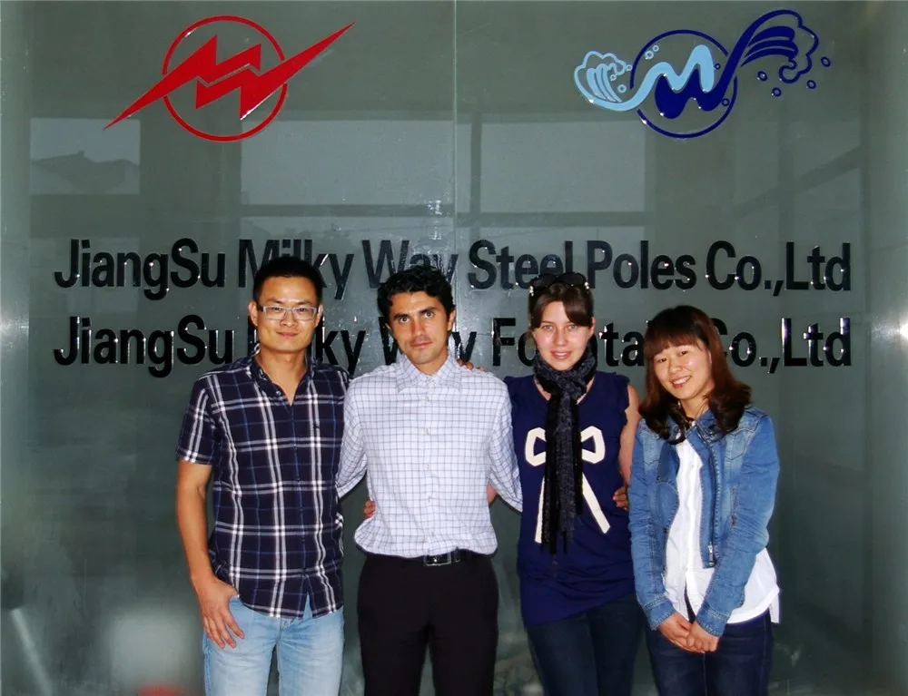 30FT Hot Dip Galvanized Steel Power Pole for Philippines Electric Power Transmission with IP65 Protection 4