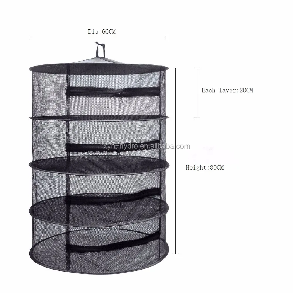 Herb Drying Rack Hanging Dry Net Durable Mesh Collapsible Hanging Dryer