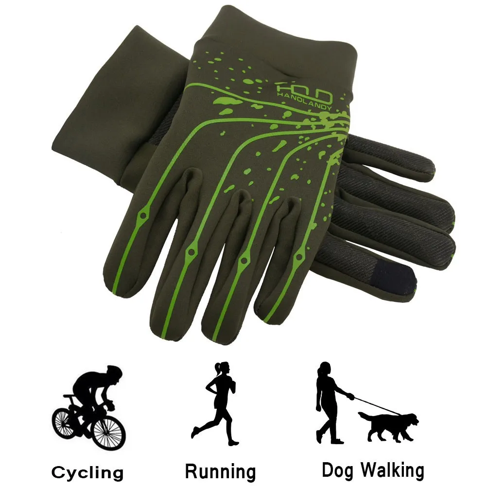 Pri Adjustable Elastic Cuff Screen Touch Gym Warm Gloves Winter Sport