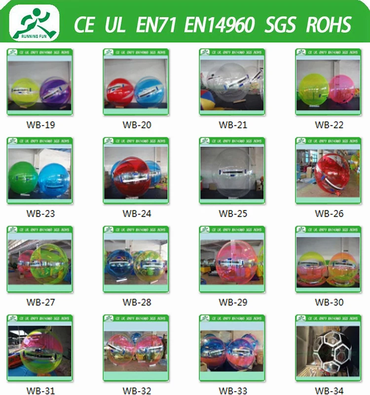 inflatable human hamster ball, water walking ball, roller ball, water bubble ball, inflatable pool ball, walk on water balls for sale