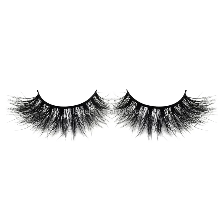 

100% handmade soft cruelty free 3D human hair eyelashes with own brand, Black