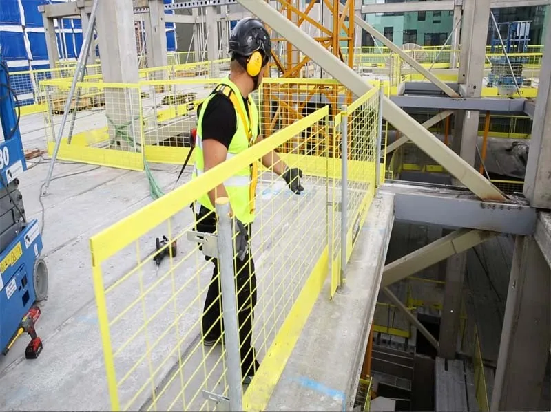 High Security Steel Mesh Edge Protection Barrier,Construction Site