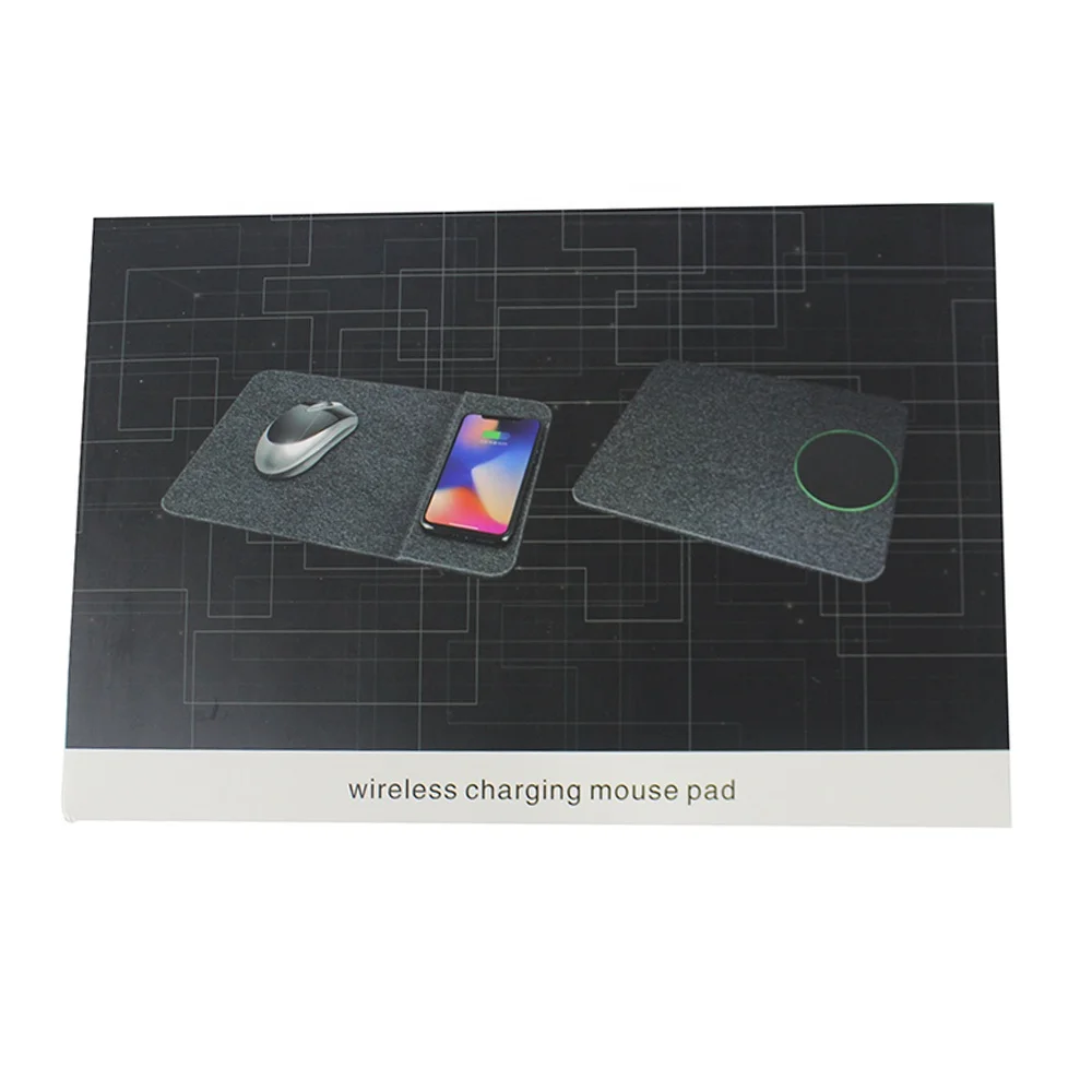 Wireless Cloth Microfiber Material QI Standard Novel Harmless Charging Mouse Pad