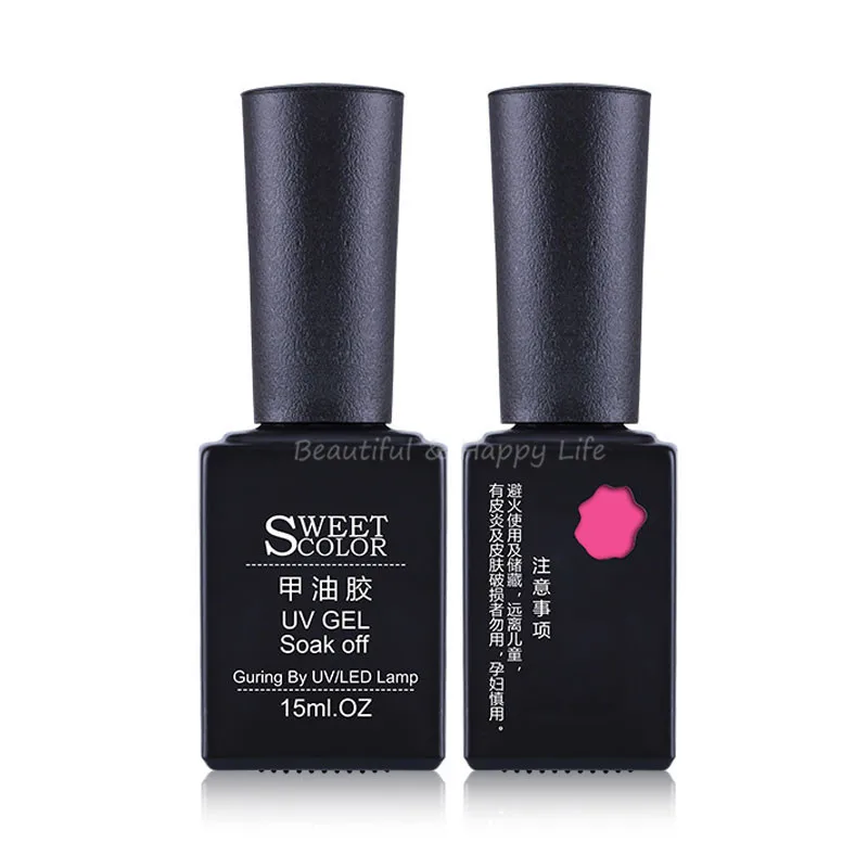 1Pcs Of 24 Colors Gel Nail Polish 15ml Led UV Nail Gel Long Lasting Soak off