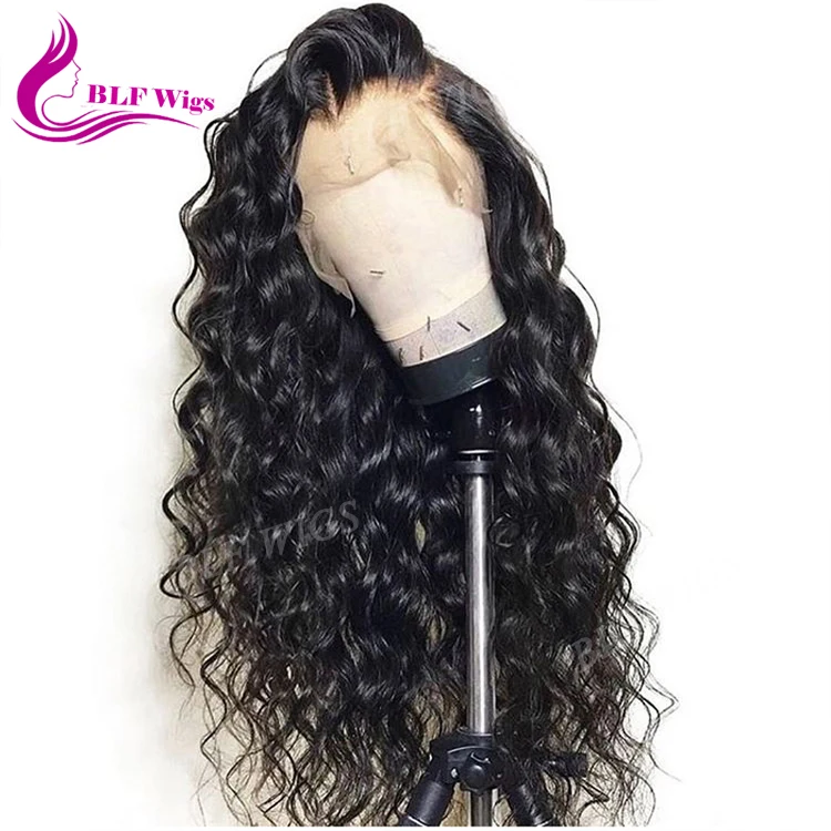 9A Glueless Full Lace Human Hair Wigs For Black Women Indian Virgin Hair Wigs Deep Curly Lace Front Wigs With Baby Hair