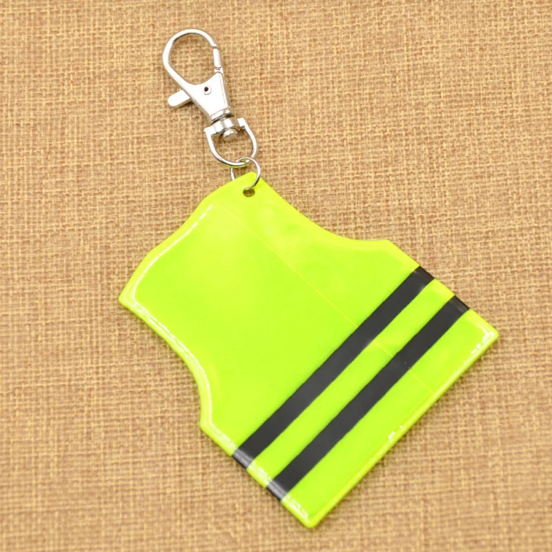 High Visibility Round Reflective Prism Pvc Keychain For Kids Buy Round Reflective Keychain
