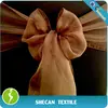 Wedding decoration Chocolate Organza Chair sash