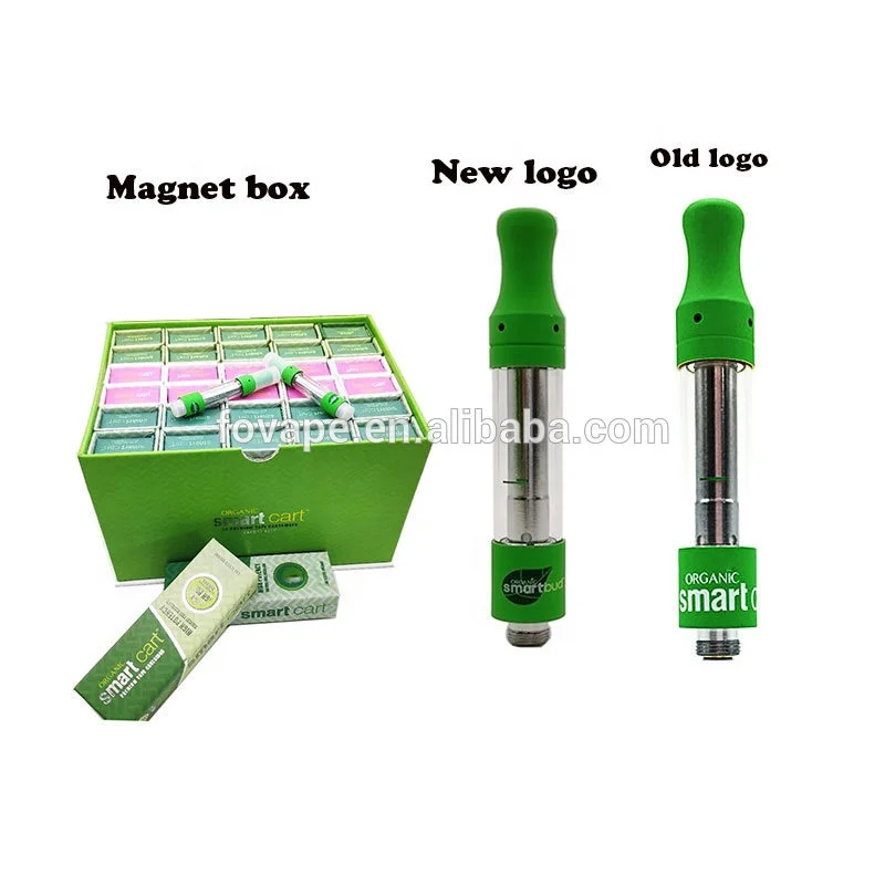 

New Logo Magnet package box Empty smart carts 1ml CBD Oil Ceramic vape cartridge SMART CART VAPE, N/a
