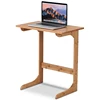 Bamboo Sofa Side Table, TV Tray Couch Coffee Snack End Bed Side Table