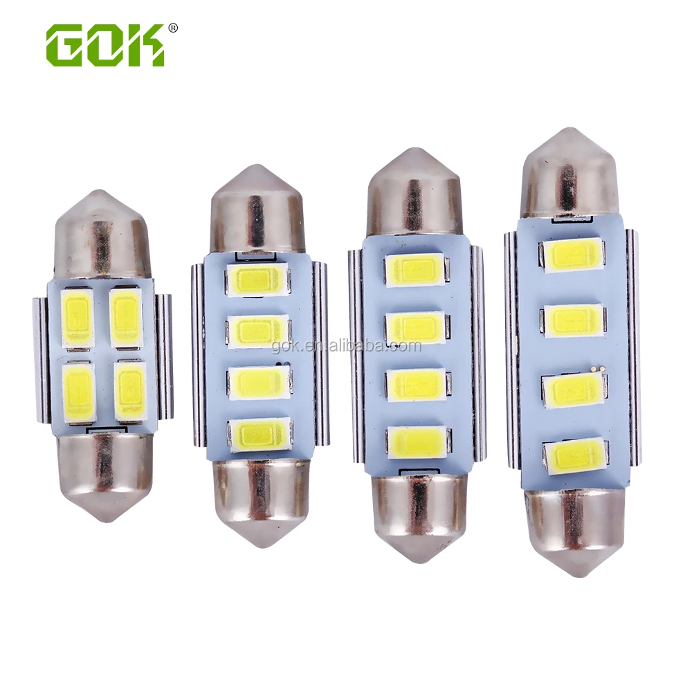 

Dome light 31mm 36mm 39mm 41mm 5630 SMD 5730 c5w 4LED CANBUS Festoon led Dome light 4smd Auto Car Bulb Lamp