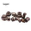 nace standard black iron reducing elbow socket fire fighting pipe fitting female union 11/2" malleable nipple male plug bushing